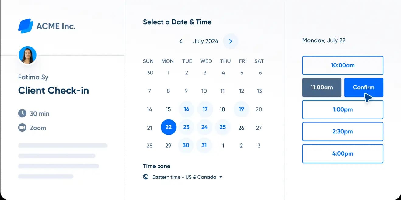 Share Booking Page